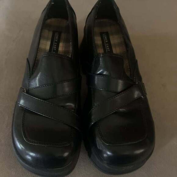 Vtg Lower East side platform Y2K loafer school girl 90s shoes sz 8 - Picture 1 of 3